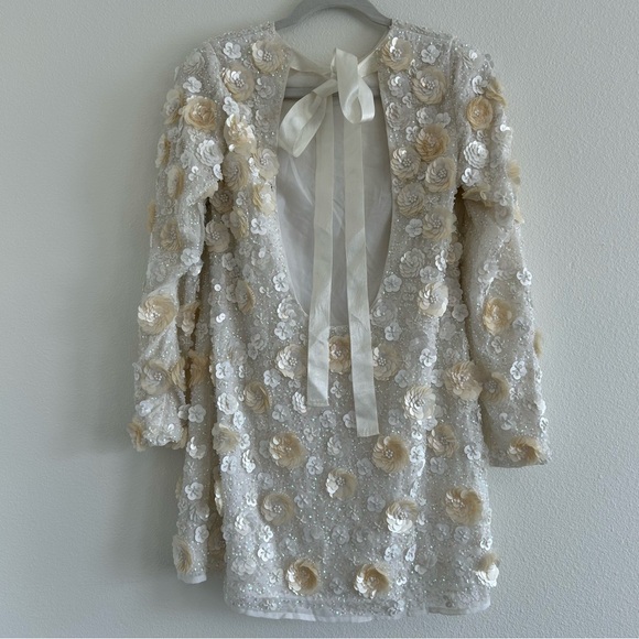 ASOS Design Floral Embellished Mini Shift Dress - Picture 6 of 9